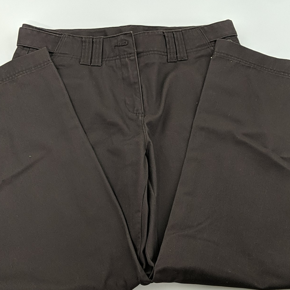 Classic elements flat front brown pants